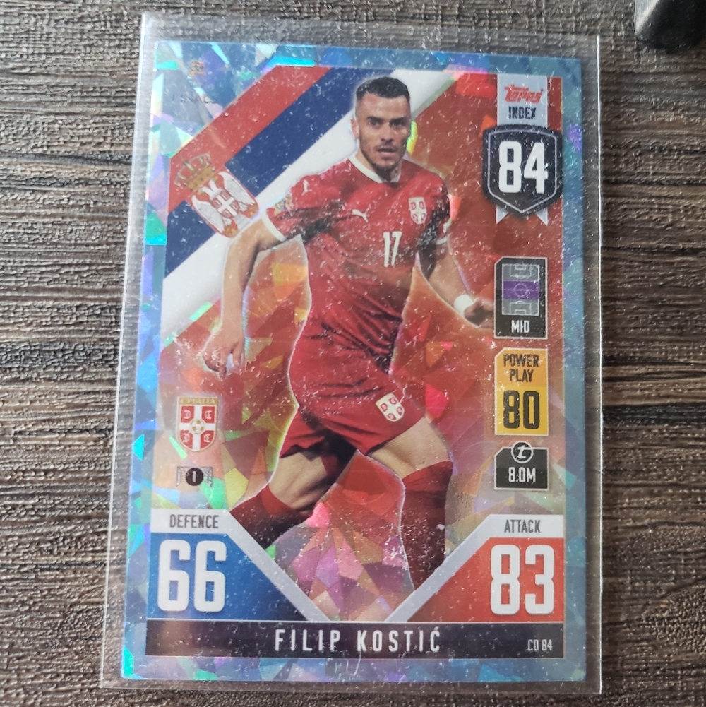 ⚽️Topps Match Attax Road To UEFA Nations League Finals Filip Kostic Card ⚽️